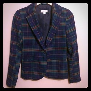 Merona Blue Plaid Blazer