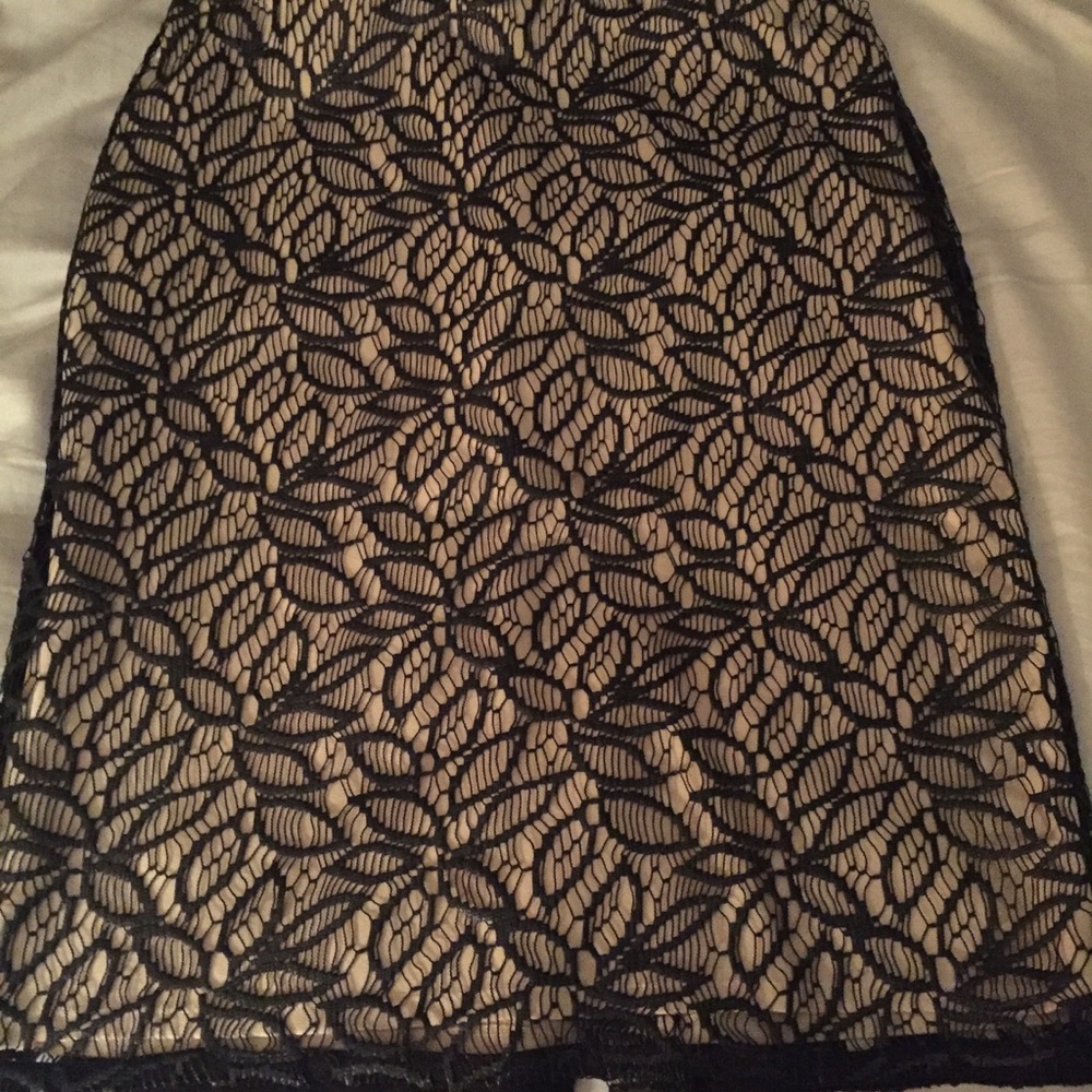 Ann Taylor Lace overlay skirt