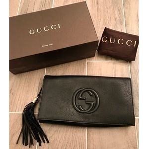 Gucci Soho Leather Clutch
