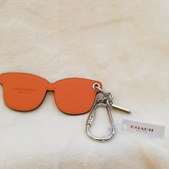 Coach Orange Iridescent Sunglasses Keychain Fob | eBay Coach Holographic Sunglasses Key Chain