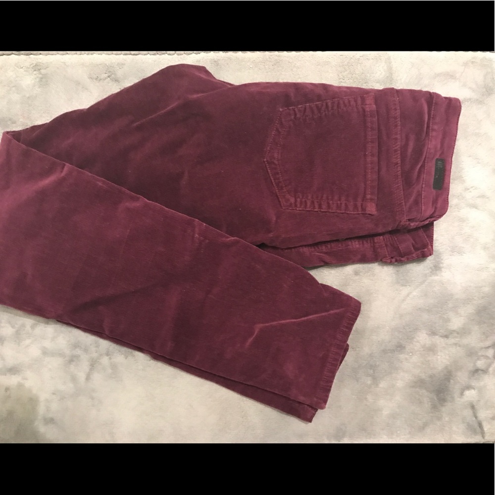 Kut From The Kloth Corduroy Maroon Pants