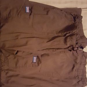 brown pant scrubs