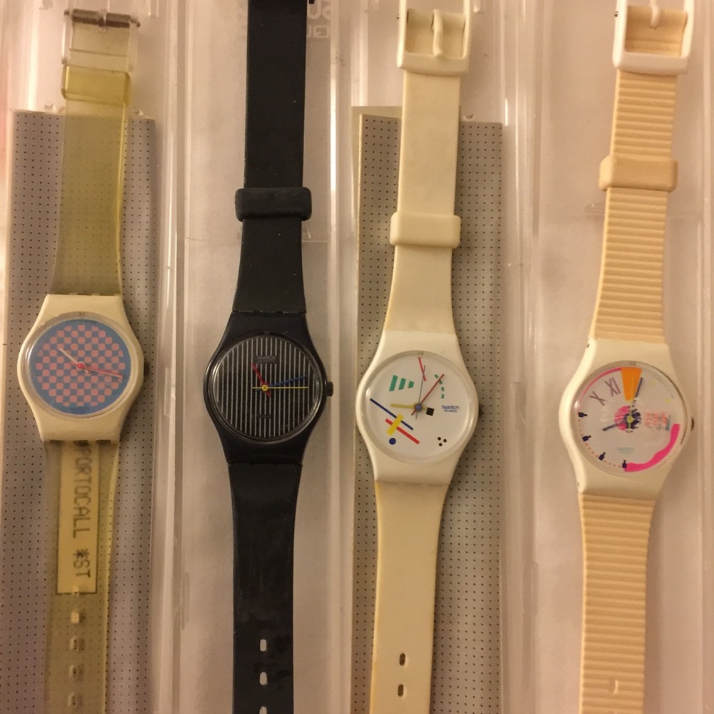 VINTAGE Swatch Watches Ladies 4 Total