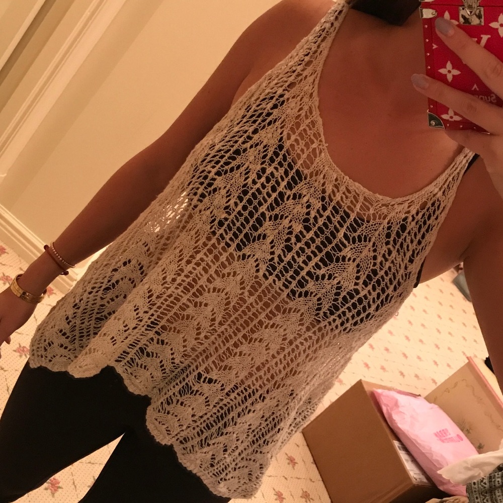 Staring at stars crochet tank