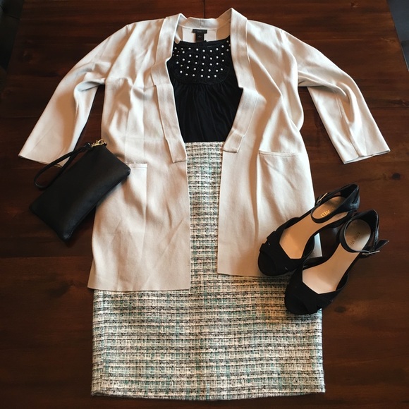 Kenar Tweed Pencil Skirt size 4 - Picture 3 of 8