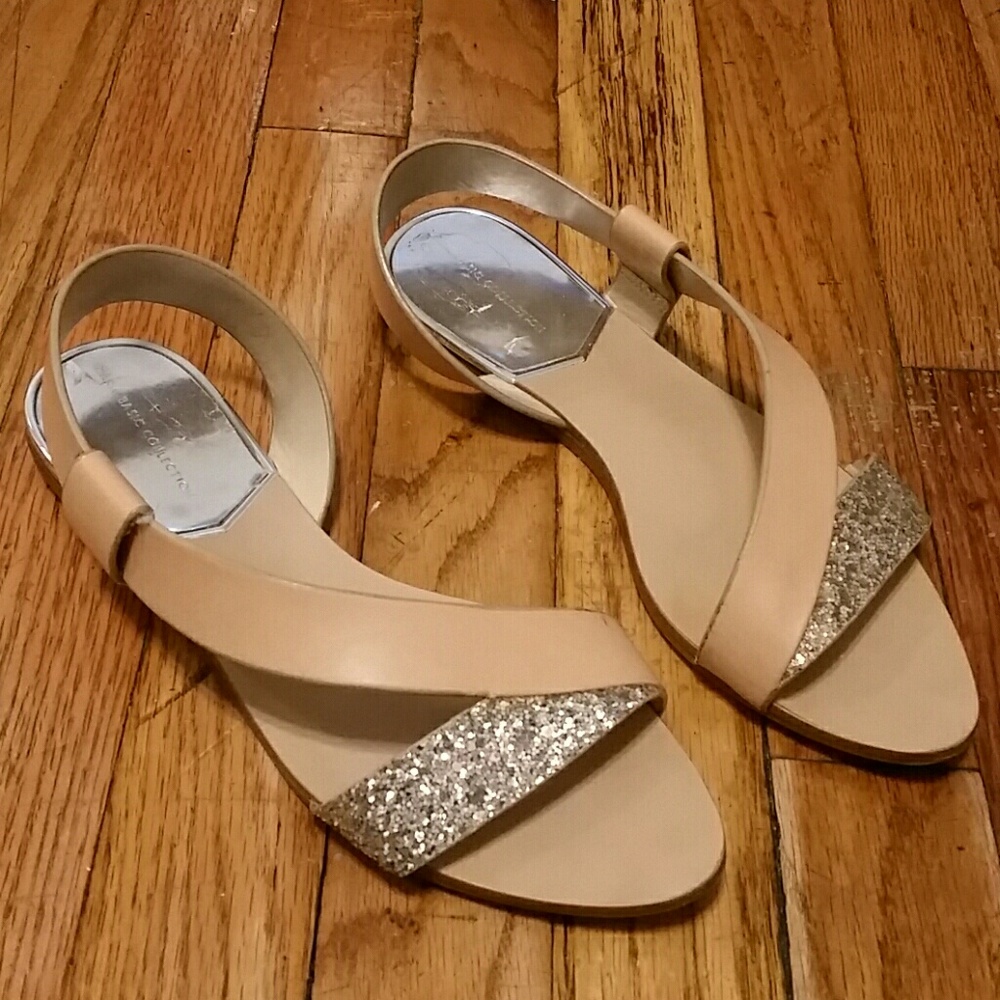 Zara size 38 glitter sandles