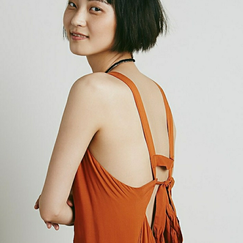 Free People Naya Maxi Dress in Copper - Picture 4 of 8