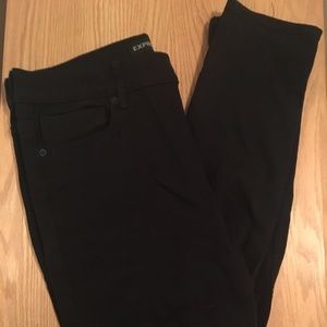 Express Black High Waisted Distressed Knee Legging