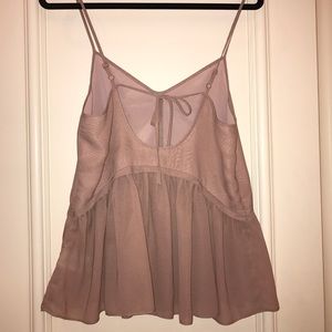 Kimchi Blue light pink/cream blouse