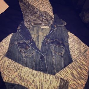 Torrid jean jacket hoodie