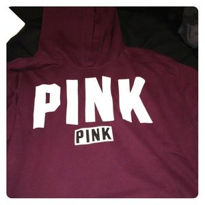 PINK burgundy hoodie