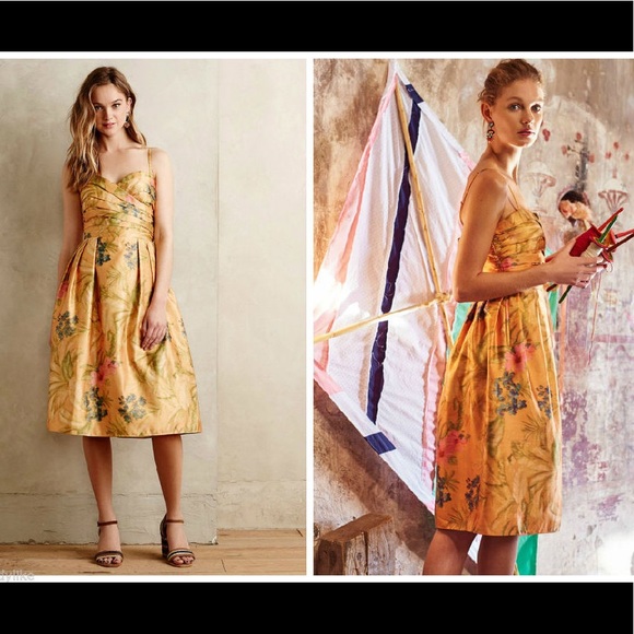 Anthropologie Dresses & Skirts - James Coviello Anthropologie yellow floral dress