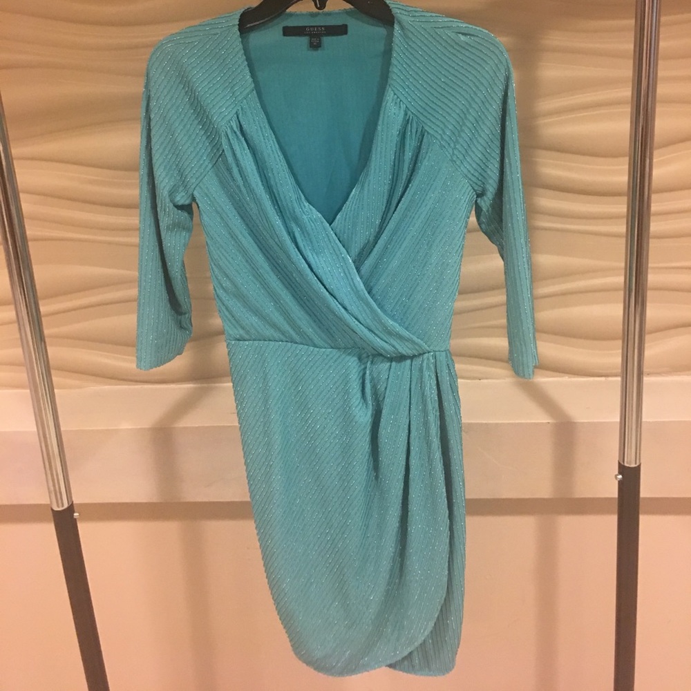 Blue and silver short GUESS dress