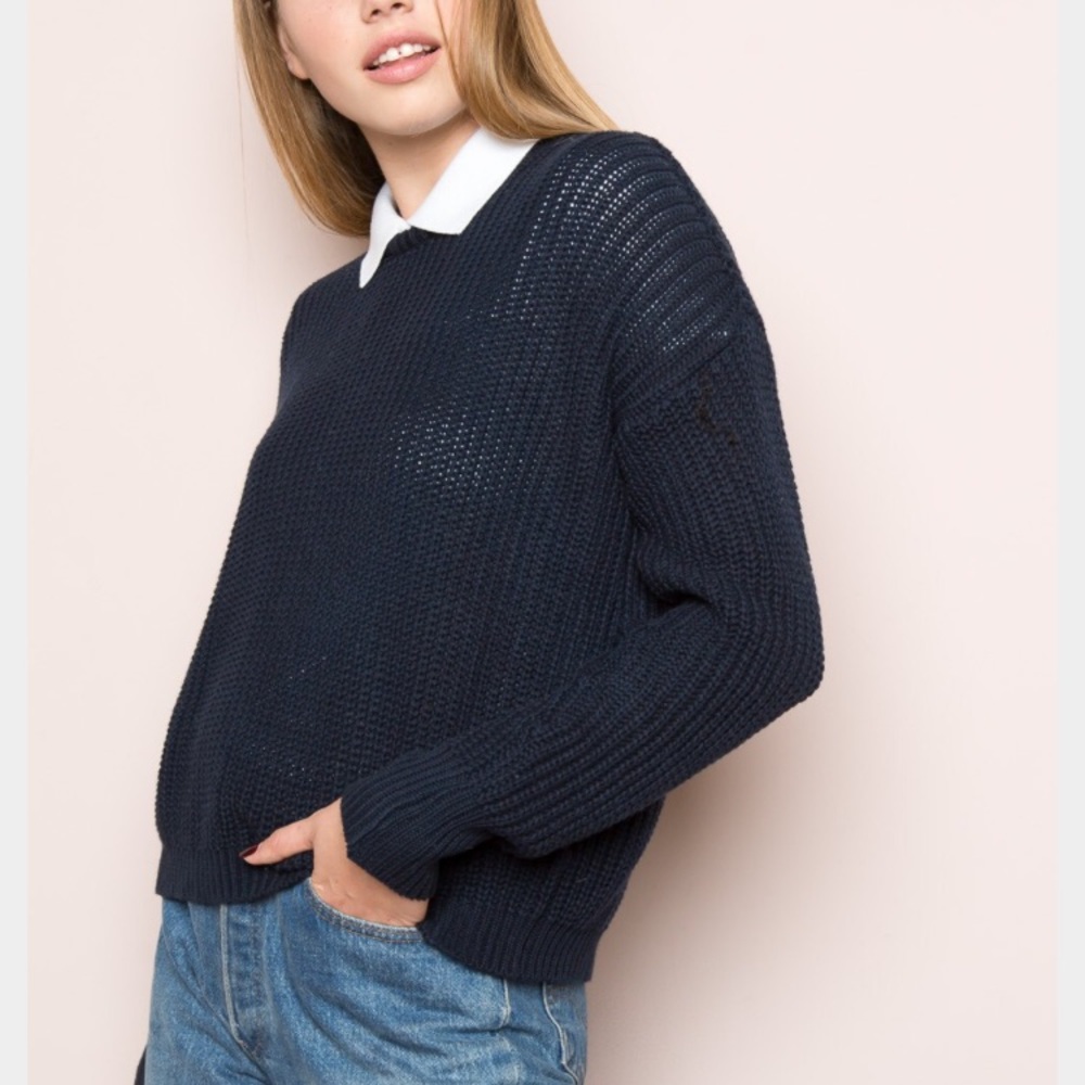 Brandy Melville navy blue sweater