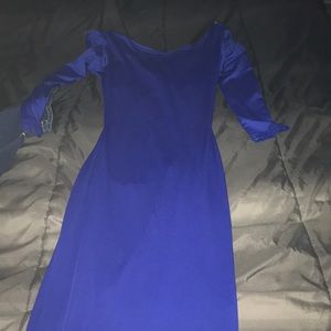 Dark blue prom dress