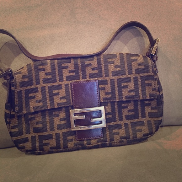 Fendi Handbags - FENDI CLASSIC ZUCCA BAGUETTE BAG