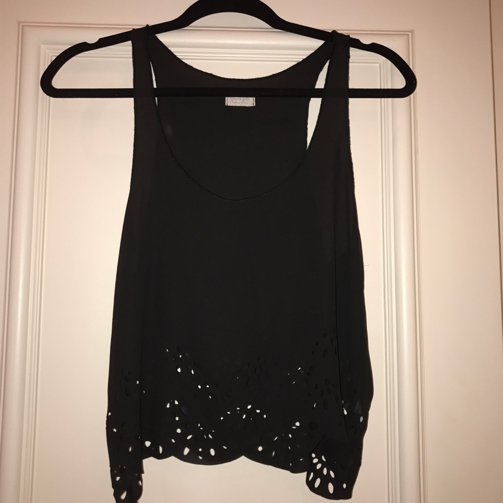 John Galt black blouse