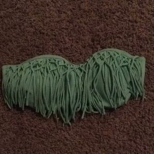 Mint Strapless Bikini Top