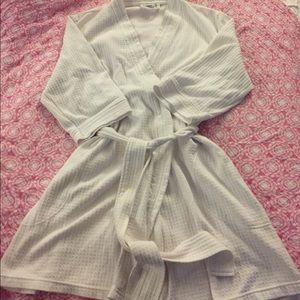 White maternity robe