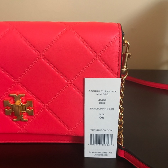 TORY BURCH GEORGIA TURN-LOCK MINI BAG. - Picture 3 of 5