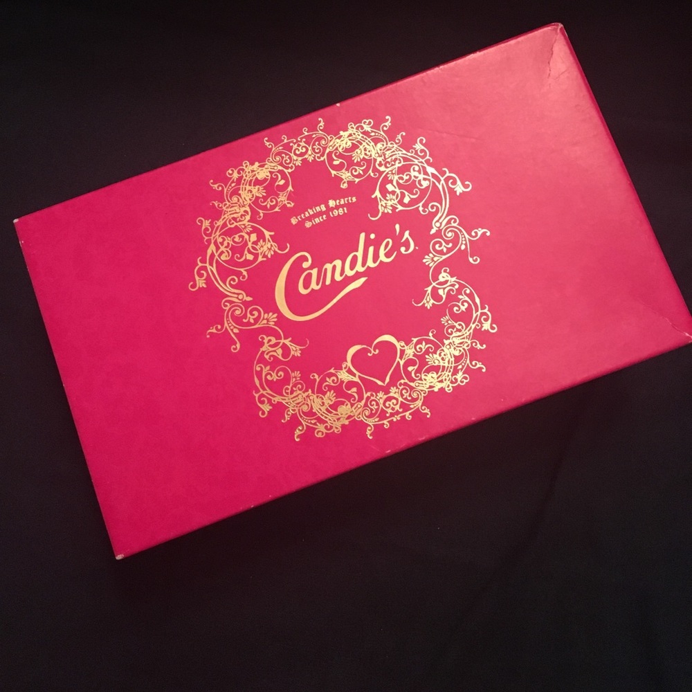Candies Black Wedges