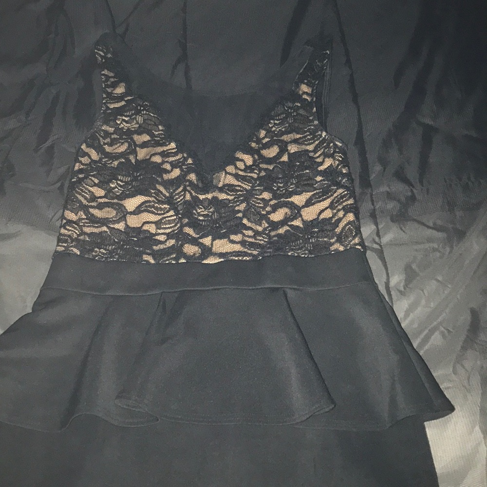 Black short dress