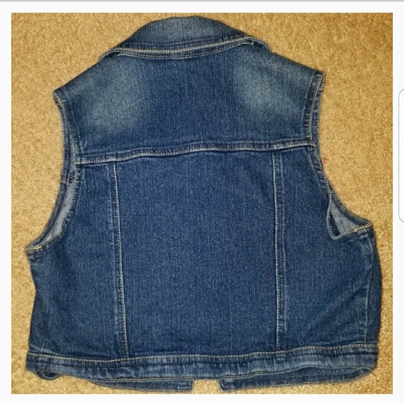 🍁Cropped Denim Vest - Picture 3 of 5