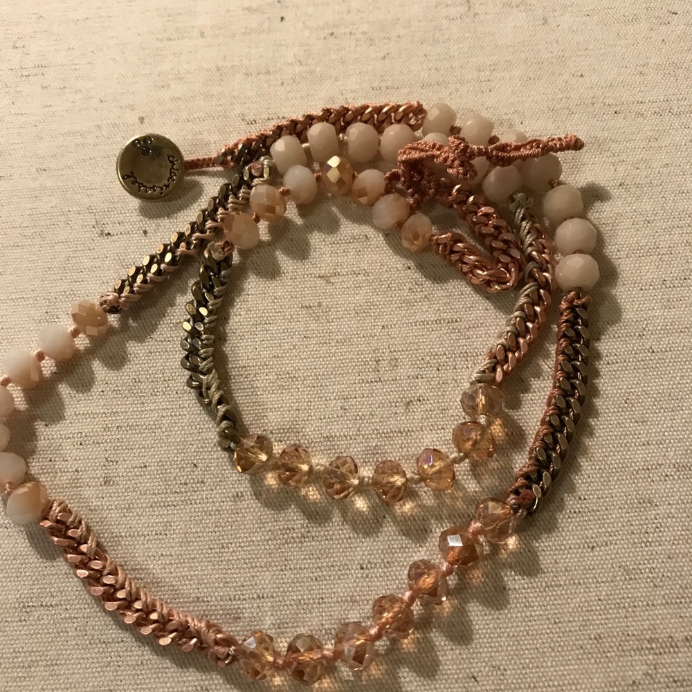 Chloe Isabel bead chain wrap bracelet