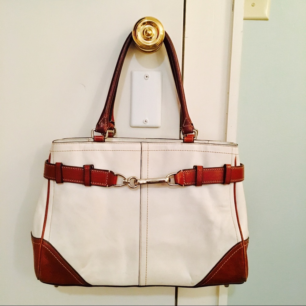 Coach Large Hampton Leather Satchel - image 1