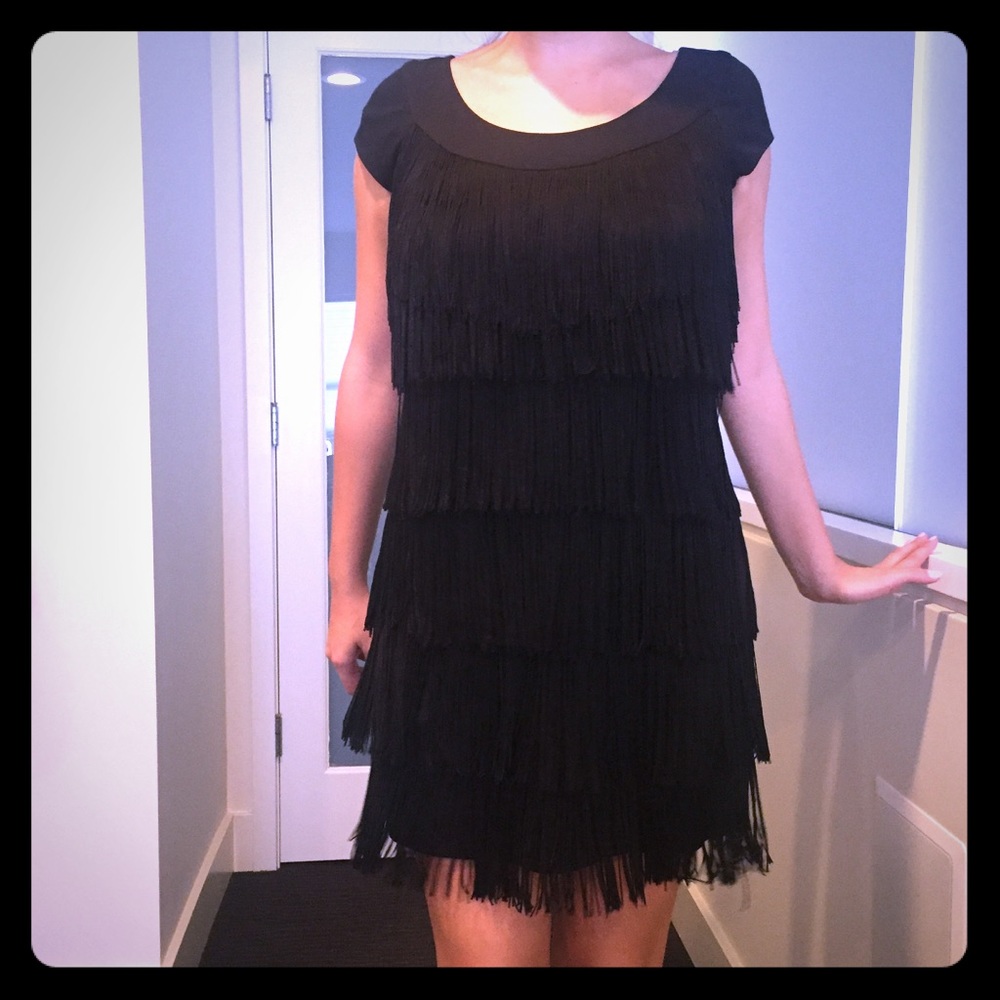 Donna Morgan fringe dress
