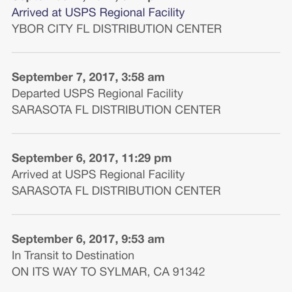 Lost package