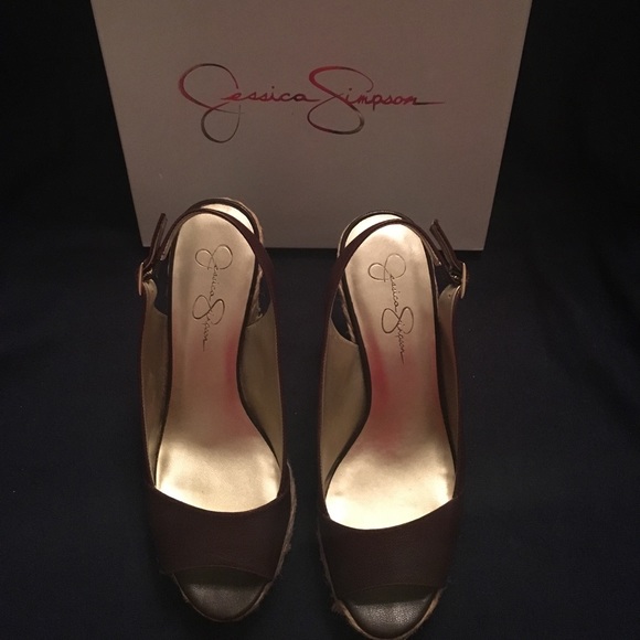 Brown Jessica Simpson Wedges - Picture 4 of 4