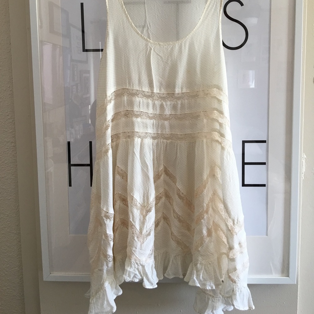 Free People trapeze lace slip