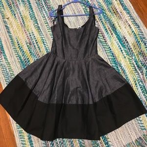 BNWT Gap Black Denim & Linen Party Dress