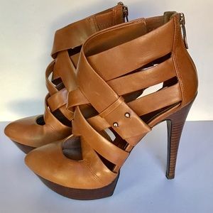 Guess by Marciano Strappy Leather Booties 6.5