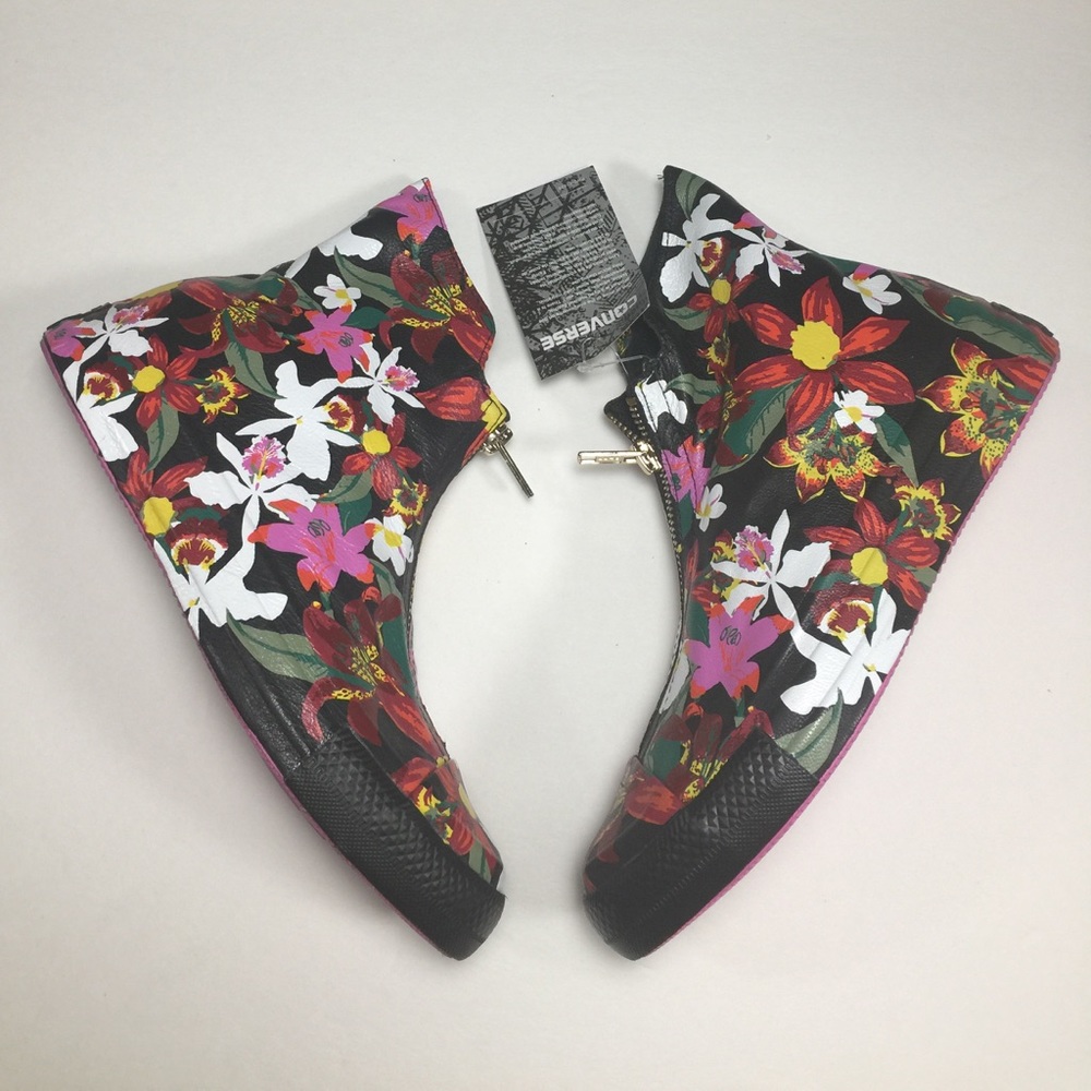 Converse x PatBo Black Floral Hi Top (Limited)