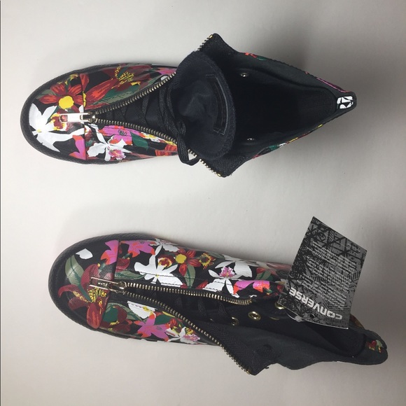Converse x PatBo Black Floral Hi Top (Limited) - Picture 8 of 8