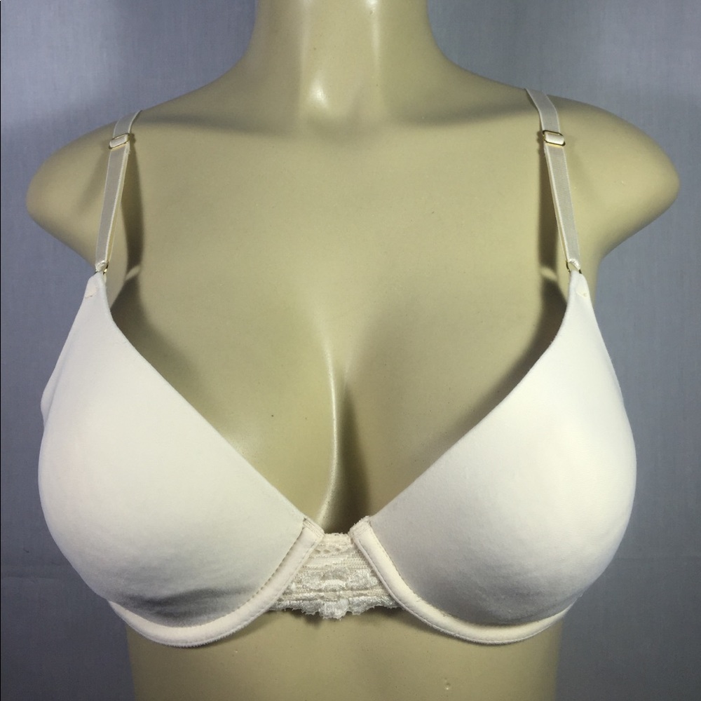 Maidenform Lined Bra 34 C Ivory