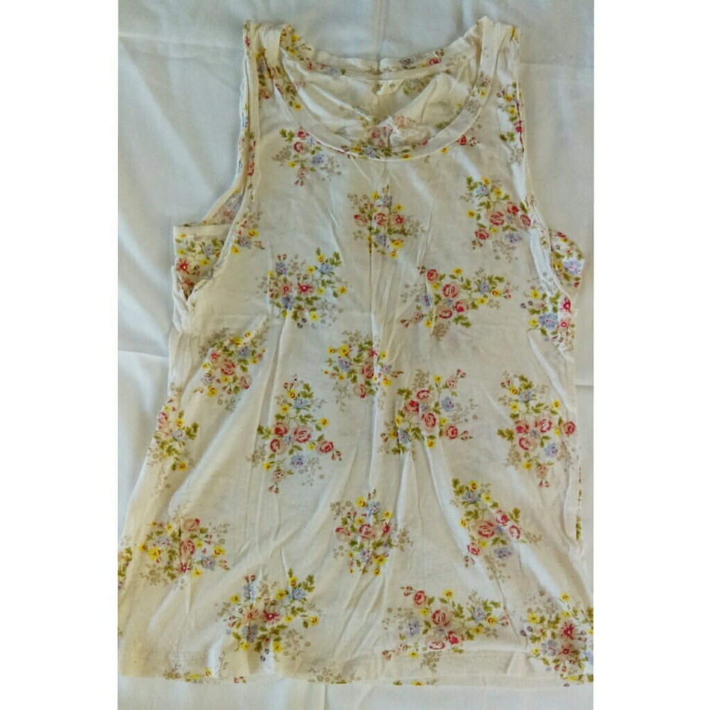 Off-white floral tank top