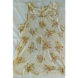 Off-white floral tank top