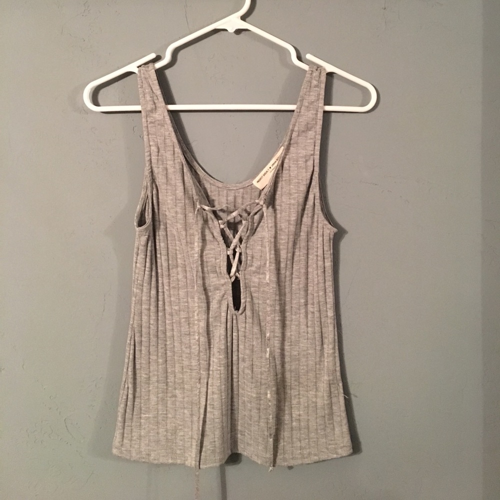 Grey crop top