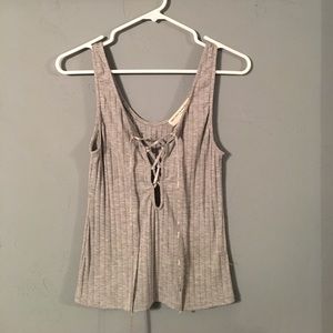 Grey crop top
