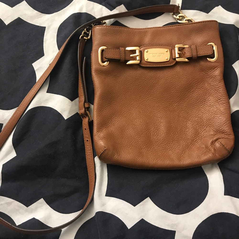 Michael Kors Tan Leather Crossbody Bag
