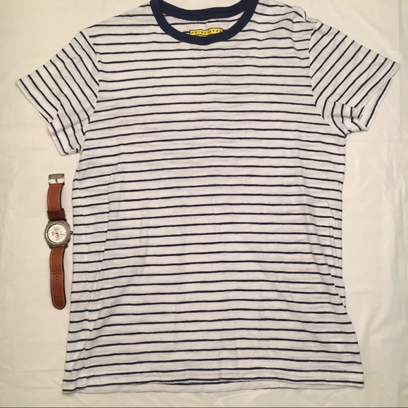 White and Blue striped shirt - Picture 2 of 5
