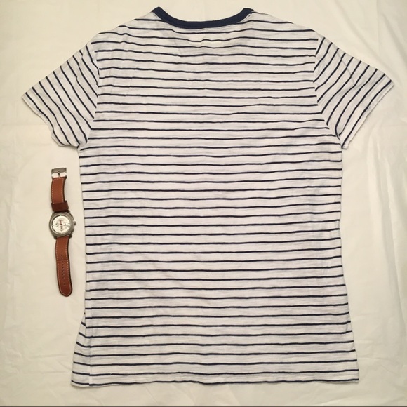 White and Blue striped shirt - Picture 4 of 5