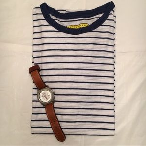 White and Blue striped shirt
