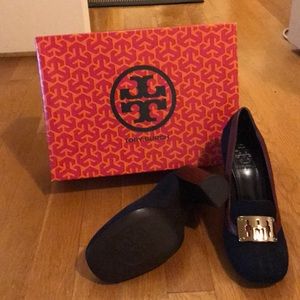 Tory Burch suede 4" heels