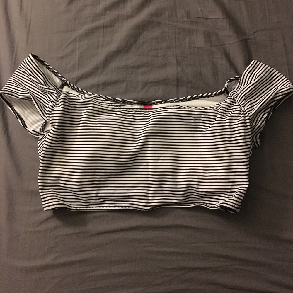 Off the shoulder swim top