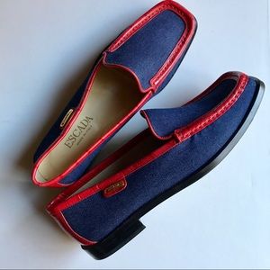 Classic, Rare, Escada Hand Sewn Moccasin Loafers