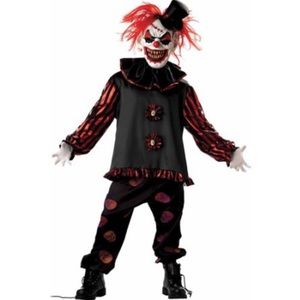 Carver the clown costume, worn once w/mask